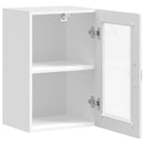 vidaXL Konyhai fali szekrény üvegajtóval "Porto" Magas fényű fehér