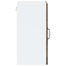 vidaXL Konyhai fali szekrény üvegajtóval "Porto" Füstölt tölgyfa