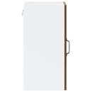 vidaXL Konyhai fali szekrény üvegajtóval "Porto" Barna tölgyfa