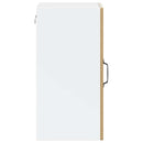 vidaXL konyhai fali szekrény üvegajtóval "Porto" Artisan Oak