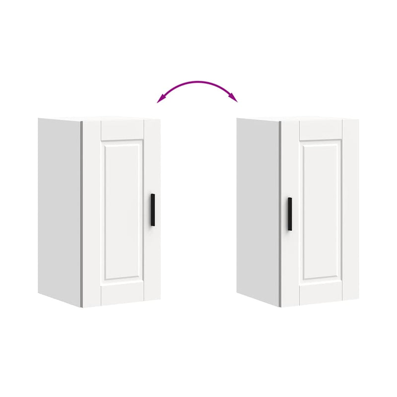 vidaXL konyhai fali szekrény "Porto" Fehér színű fűrészáru