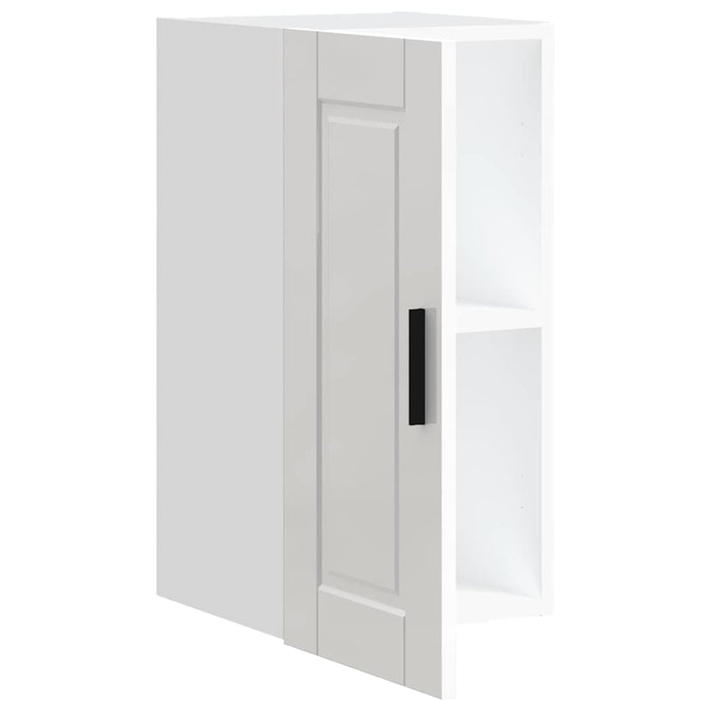 vidaXL Konyhai fali szekrény Porto magasfényű fehér műfa