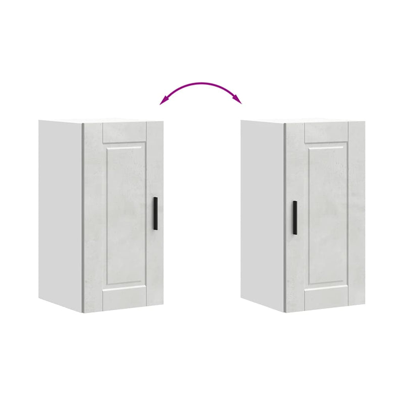 vidaXL konyhai fali szekrény Porto beton szürke műfából készült beton