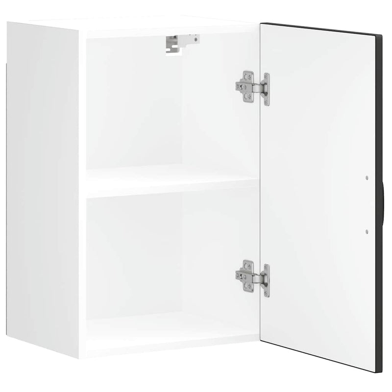 vidaXL konyhai fali szekrény "Porto" Fekete színű fűrészáru