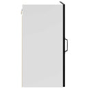 vidaXL konyhai fali szekrény "Porto" Fekete színű fűrészáru