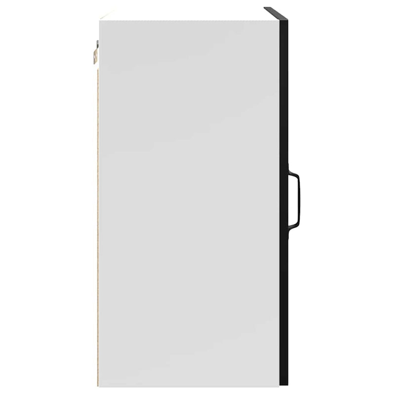 vidaXL konyhai fali szekrény "Porto" Fekete színű fűrészáru