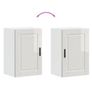 vidaXL Konyhai fali szekrény Porto magasfényű fehér műfa