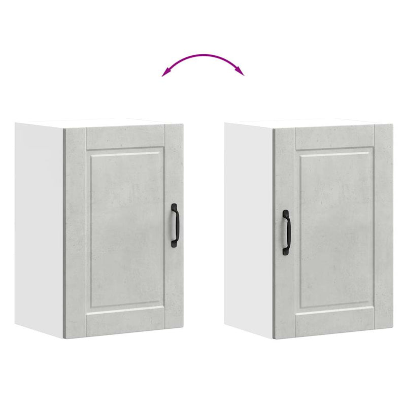 vidaXL konyhai fali szekrény Porto beton szürke műfából készült beton