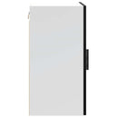 vidaXL konyhai fali szekrény "Porto" Fekete színű fűrészáru