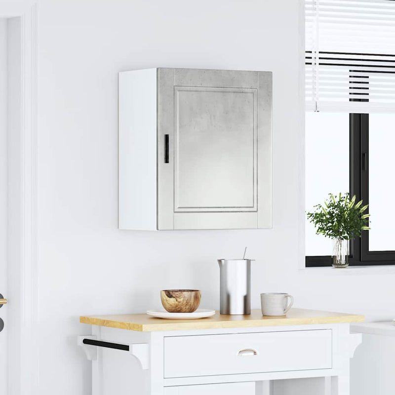 vidaXL konyhai fali szekrény Porto beton szürke műfából készült beton