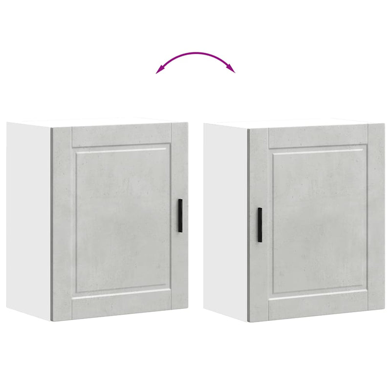 vidaXL konyhai fali szekrény Porto beton szürke műfából készült beton