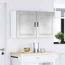 vidaXL konyhai fali szekrények 2 db Porto beton szürke szerelt fa