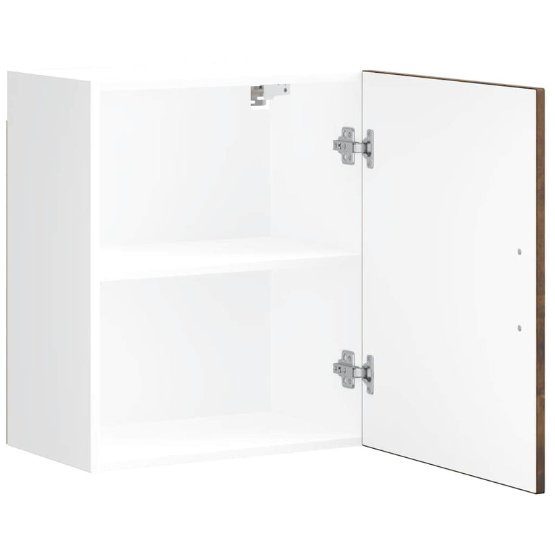 vidaXL konyhai fali szekrények 2 db Porto füstölt tölgy szerelt fa