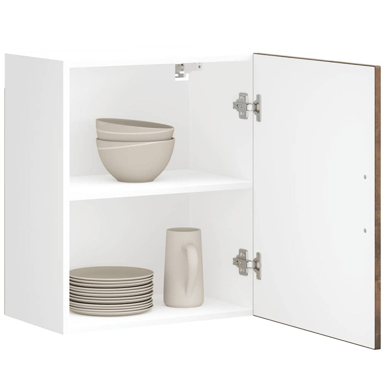 vidaXL konyhai fali szekrények 2 db Porto füstölt tölgy szerelt fa