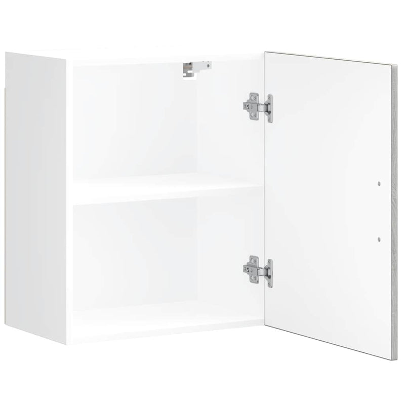 vidaXL konyhai fali szekrények 2 db Porto szürke sonoma szerelt fa