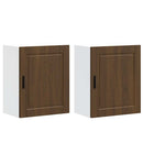 vidaXL konyhai fali szekrények 2 db Porto barna tölgy szerelt fa