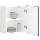 vidaXL konyhai fali szekrények 2 db Porto barna tölgy szerelt fa