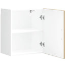 vidaXL konyhai fali szekrények 2 db Porto Kézműves tölgy szerelt fa