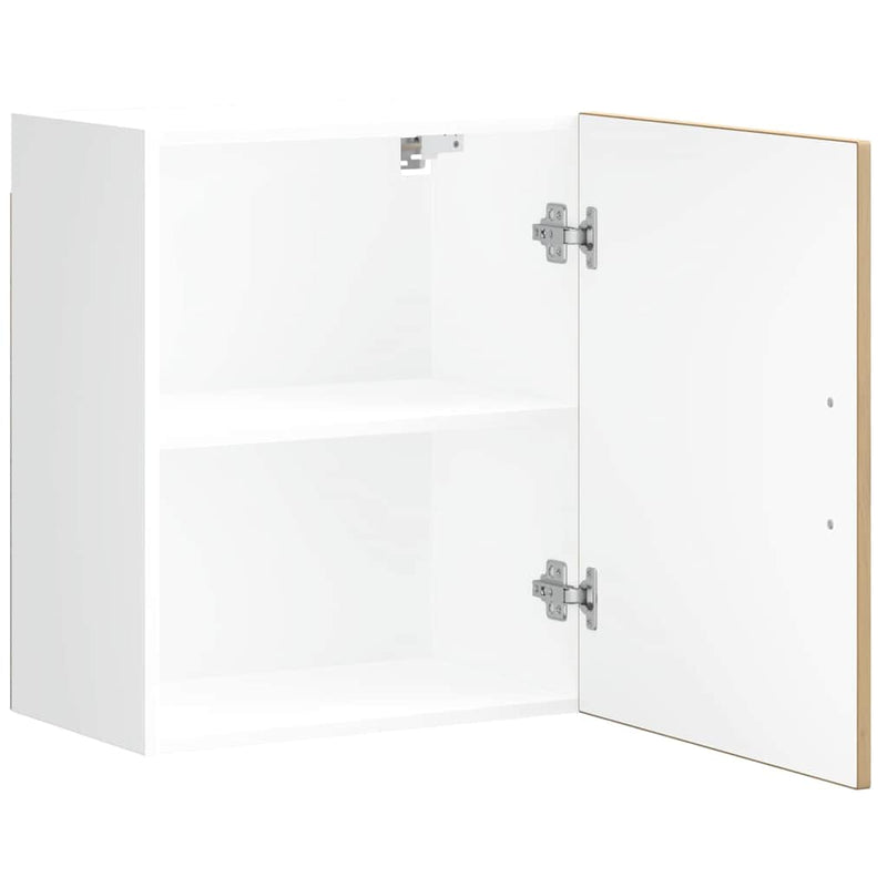 vidaXL konyhai fali szekrények 2 db Porto Kézműves tölgy szerelt fa