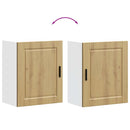 vidaXL konyhai fali szekrények 2 db Porto Kézműves tölgy szerelt fa
