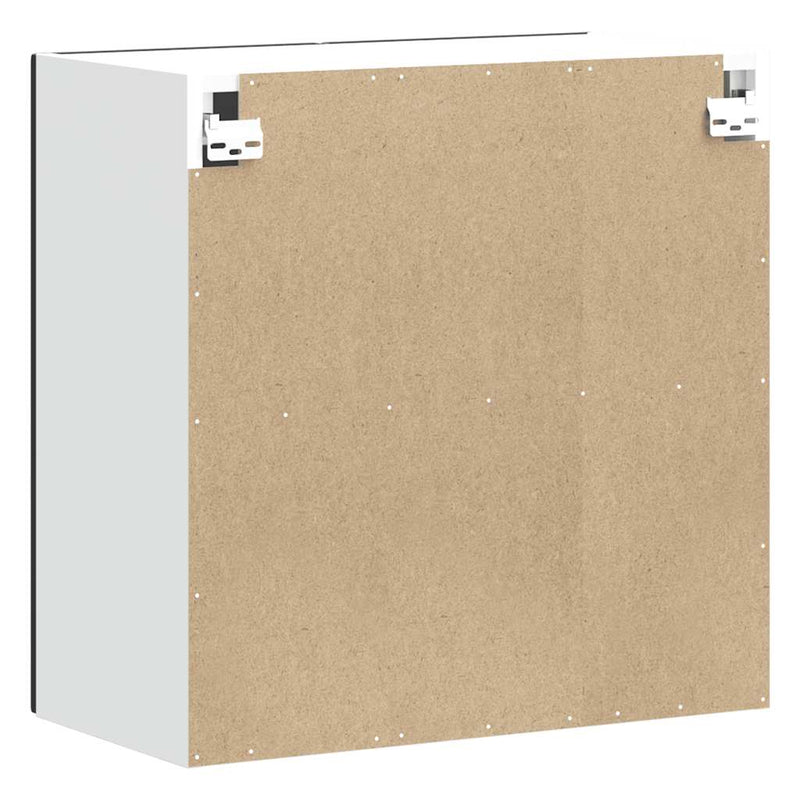 vidaXL konyhai fali szekrény Porto fekete színű fűrészáru