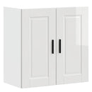 vidaXL Konyhai fali szekrény Porto magasfényű fehér műfa