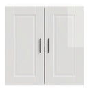 vidaXL Konyhai fali szekrény Porto magasfényű fehér műfa