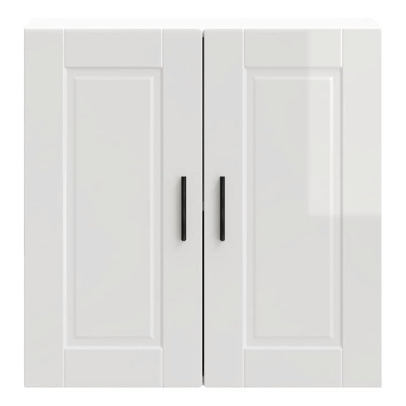 vidaXL Konyhai fali szekrény Porto magasfényű fehér műfa