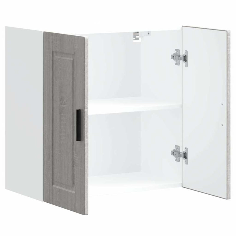 vidaXL konyhai fali szekrény Porto szürke sonoma mérnöki fa szekrény