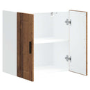 vidaXL konyhai fali szekrény Porto régi fából készült fűrészáru