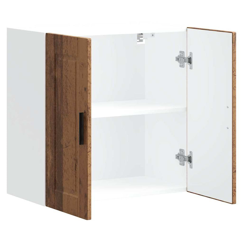 vidaXL konyhai fali szekrény Porto régi fából készült fűrészáru