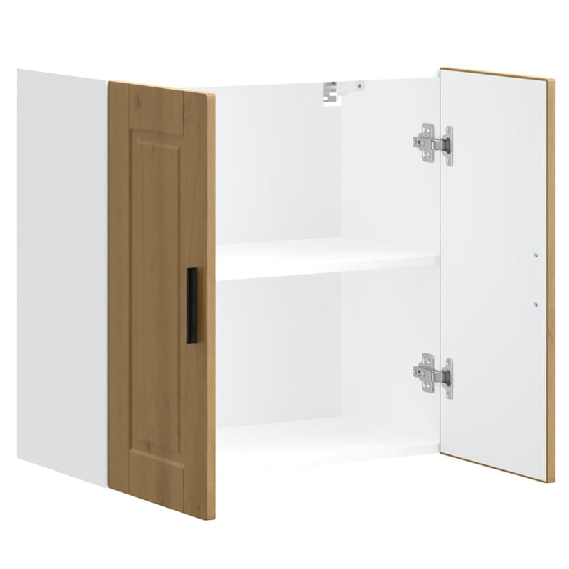 vidaXL konyhai fali szekrény Porto kézműves tölgy műszaki fa