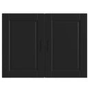 vidaXL konyhai fali szekrény Porto fekete színű fűrészáru