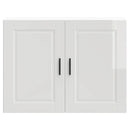 vidaXL Konyhai fali szekrény Porto magasfényű fehér műfa