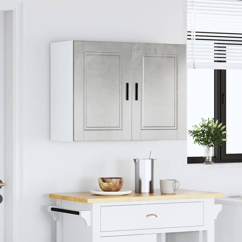 vidaXL konyhai fali szekrény Porto beton szürke műfából készült beton