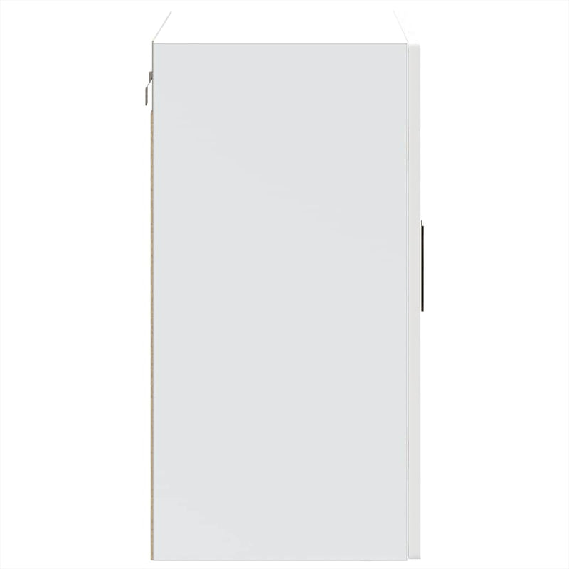 vidaXL Konyhai fali szekrény üvegajtóval "Porto" Magas fényű fehér