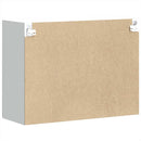 vidaXL Konyhai fali szekrény üvegajtóval "Porto" Magas fényű fehér