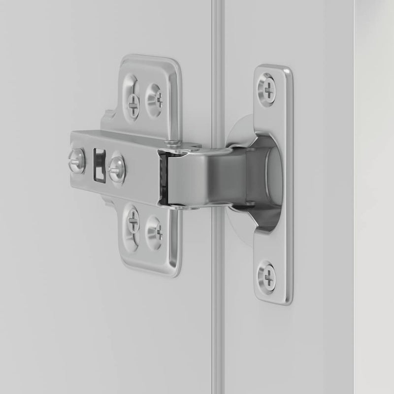 vidaXL Konyhai fali szekrény üvegajtóval "Porto" Magas fényű fehér