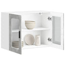 vidaXL konyhai fali szekrény üvegajtóval Porto Betonszürke betonszürke