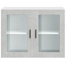 vidaXL konyhai fali szekrény üvegajtóval Porto Betonszürke betonszürke