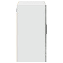 vidaXL konyhai fali szekrény üvegajtóval Porto Betonszürke betonszürke