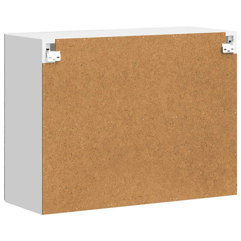 vidaXL Konyhai fali szekrény üvegajtóval "Porto" Szürke Sonoma