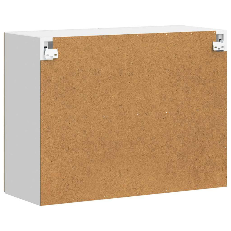 vidaXL konyhai fali szekrény üvegajtóval "Porto" Artisan Oak