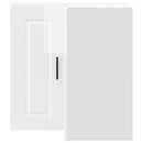 vidaXL Konyhai fali sarokszekrény Porto magasfényű fehér színű műfa