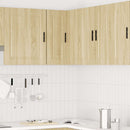vidaXL Porto sonoma tölgy színű szerelt fa konyhai fali sarokszekrény