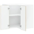 vidaXL Porto sonoma tölgy színű szerelt fa konyhai fali sarokszekrény