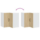 vidaXL Porto sonoma tölgy színű szerelt fa konyhai fali sarokszekrény