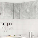 vidaXL Porto betonszürke szerelt fa konyhai fali sarokszekrény