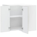 vidaXL Porto betonszürke szerelt fa konyhai fali sarokszekrény