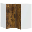 vidaXL Porto füstös tölgy színű szerelt fa konyhai fali sarokszekrény